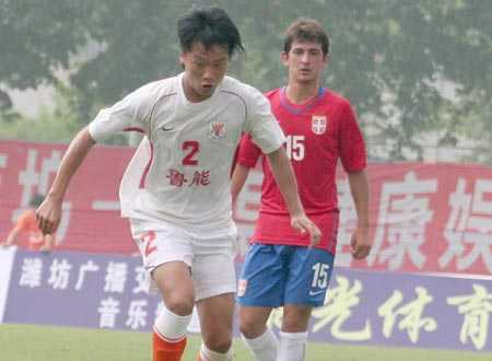 王伯仁(鲁能出品左后卫试训中乙，曾在足校培养11年，新赛季帮淄博冲甲)